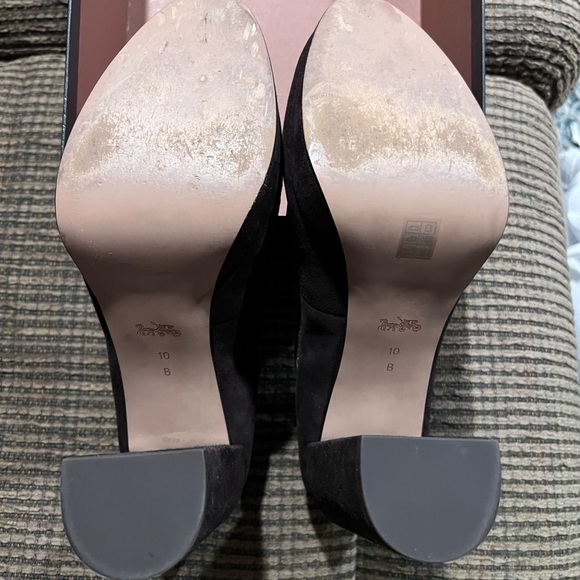 Coach Brown suede platform heels - Picture 3 of 5